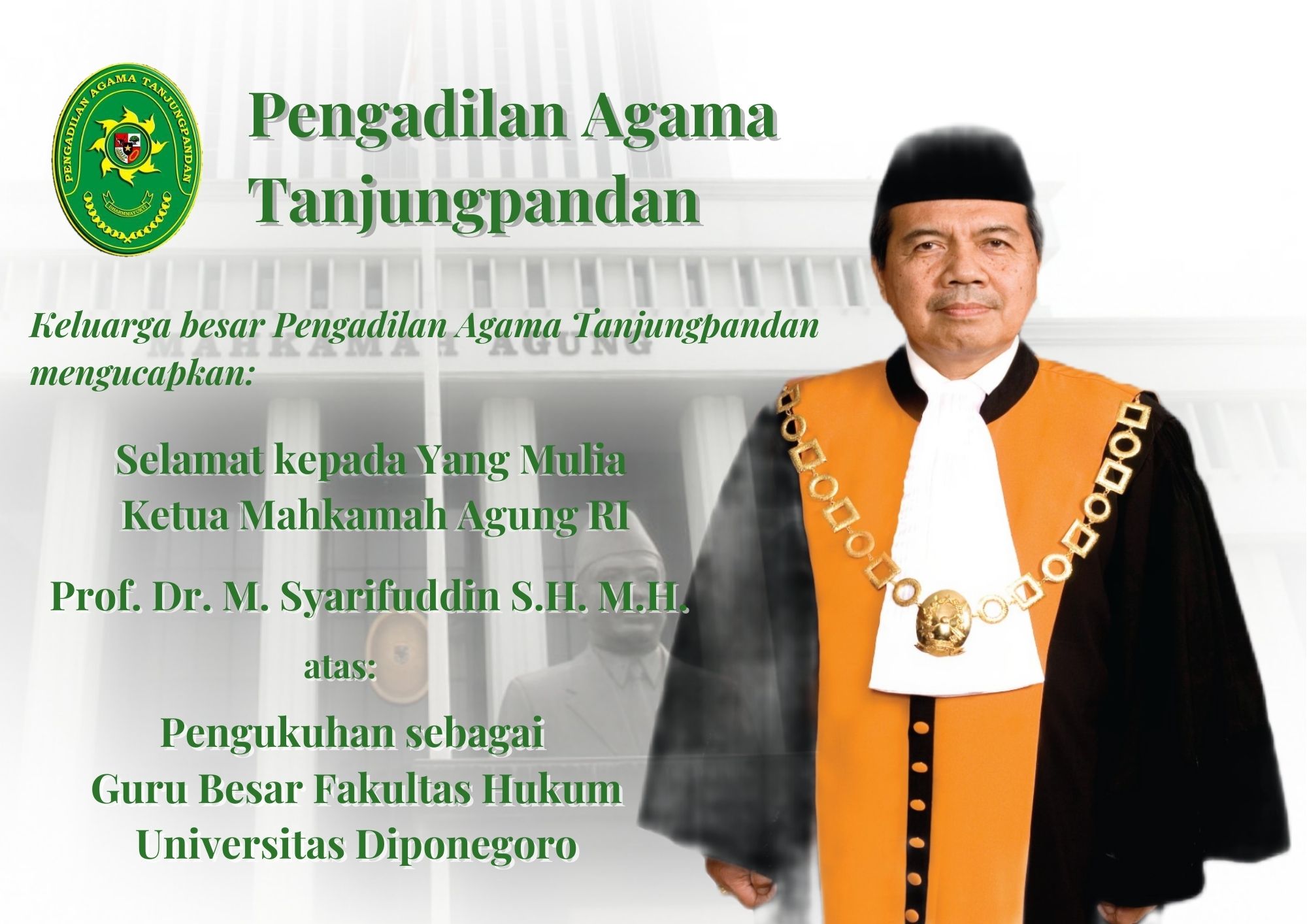 Ketua MA Guru Besar Undip